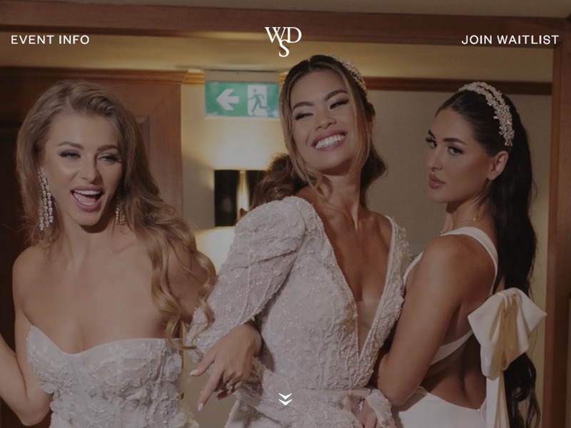 Screenshot of Wedding Dress Soiree project built with Breakdance