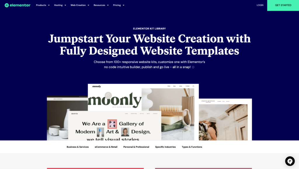 Elementor Landing Page Builder Homepage