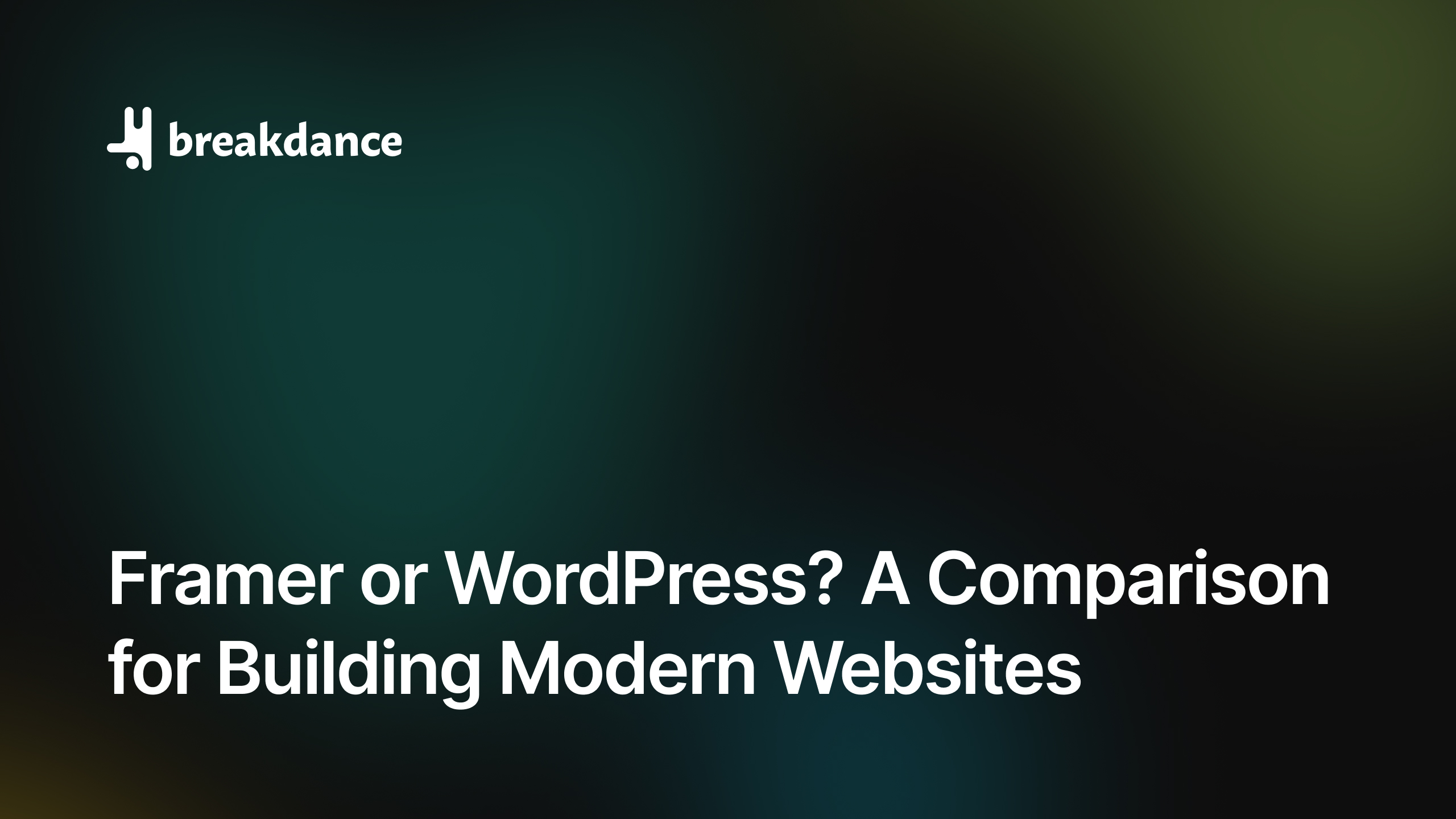 Framer or WordPress_ A Comparison for Building Modern Websites