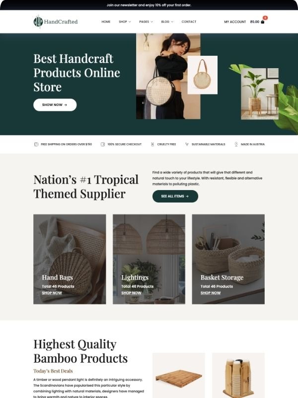 Furniture E-commerce screenshot