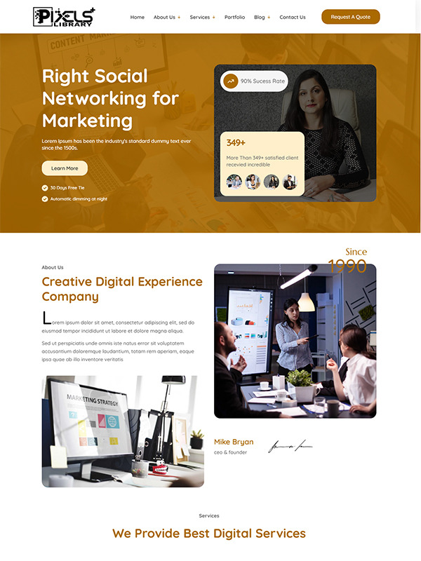 Marketing Firm screenshot