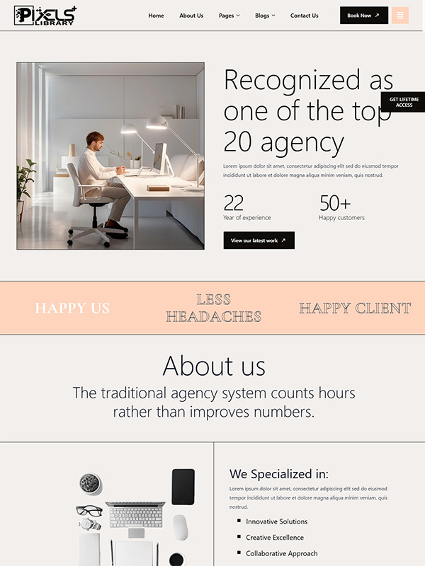 Minimal Creative Agency screenshot