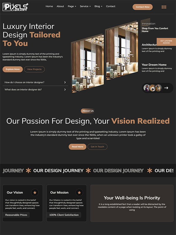 Modern Interior Design Agency screenshot