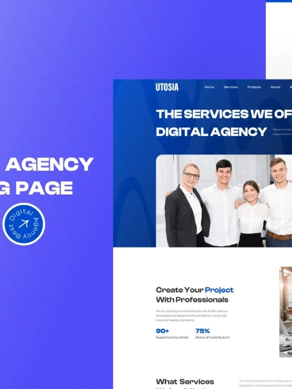 Digital Agency Template screenshot