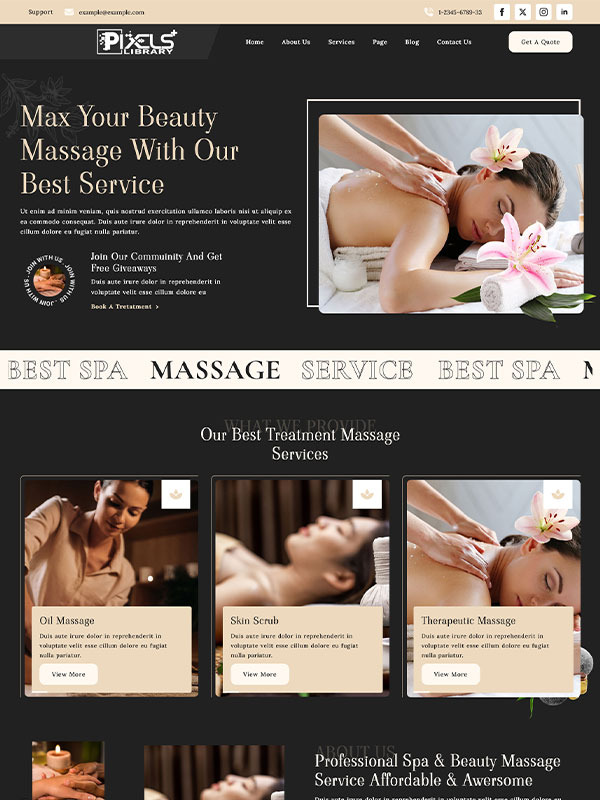 Massage screenshot