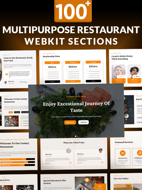  Restaurant Webkit screenshot
