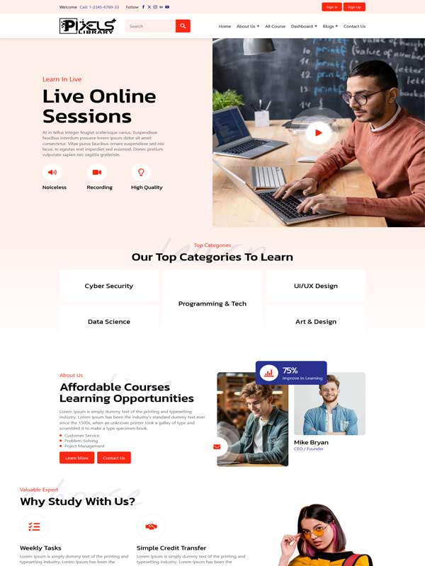 Tutor LMS screenshot