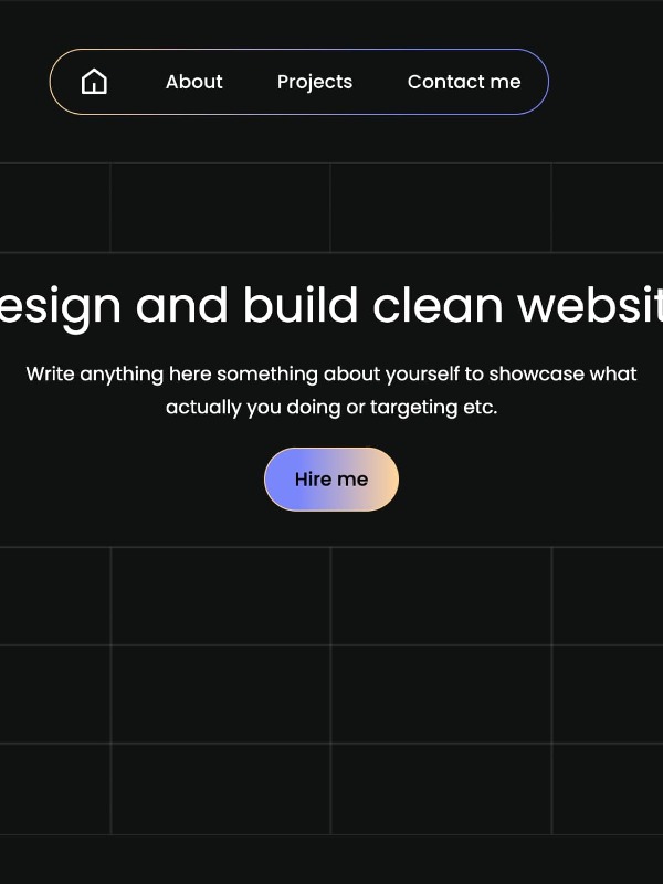 Designer Portfolio Template screenshot