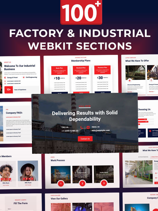 Factory And Industrial Webkit screenshot