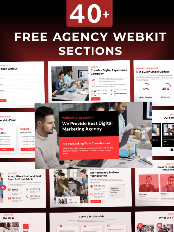 Agency Webkit - Free  screenshot