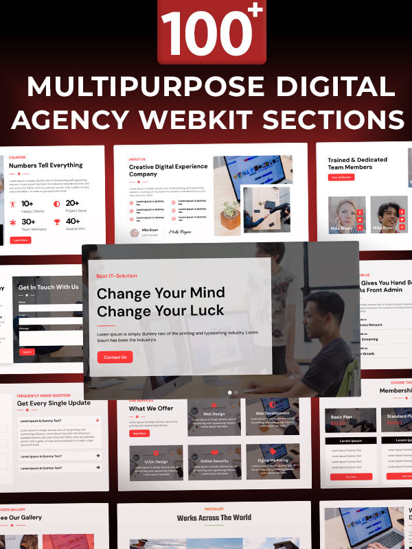 Multipurpose Digital Agency Webkit screenshot